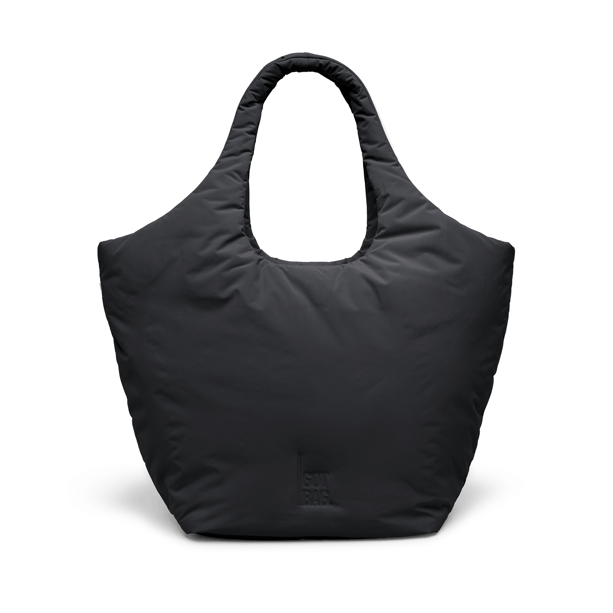 CLOUD TOTE BAG sac in black (noir) comme une prise de vue studio en vue de face.