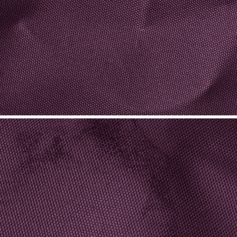 Accessoires in favia (warmes Dunkellila / Pflaumenfarben) als Stofftextur Detailaufnahme.