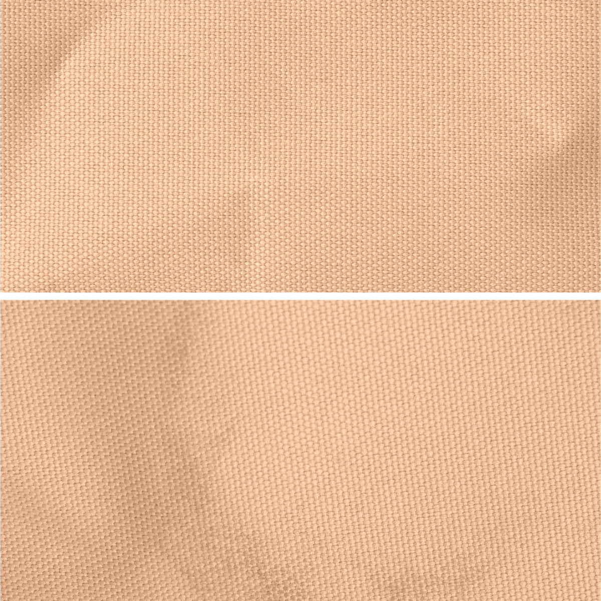 Accessoire in krill (frischer pastellfarbener Pfirsichton) als Detailaufnahme der Stofftextur.