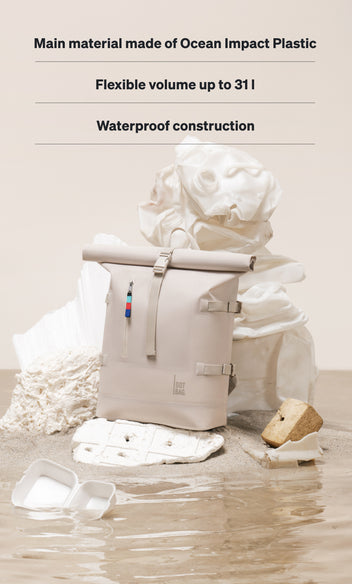 GOT BAG - World's first backpack made of recycled Ocean Impact Plastic