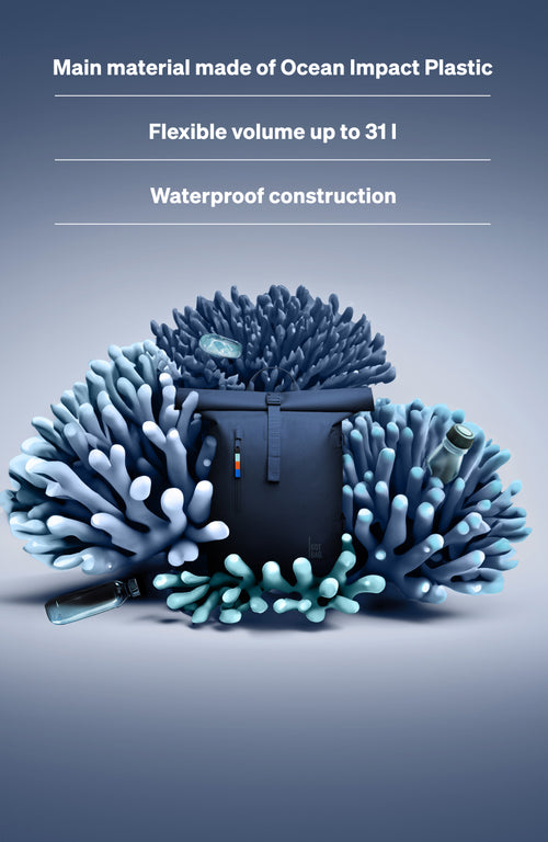 GOT BAG - World's first backpack made of recycled Ocean Impact Plastic
