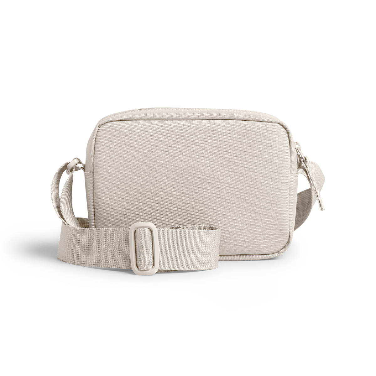 CROSSBODY Tasche in soft shell (warmes Cremeweiß) in Rückansicht.