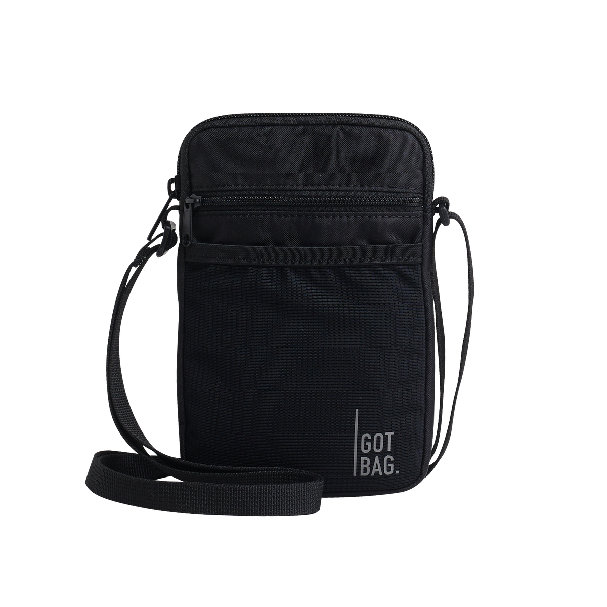 NANO BAG bag in black (classic black) as a studio shot in front view.