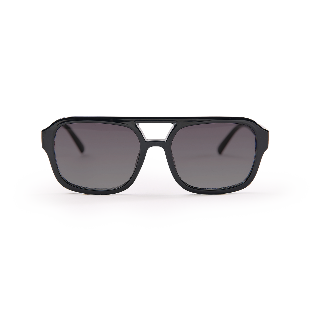 RE SHADES NO.03 RE:SHADE in black (Schwarz) als Studioaufnahme in Frontansicht.