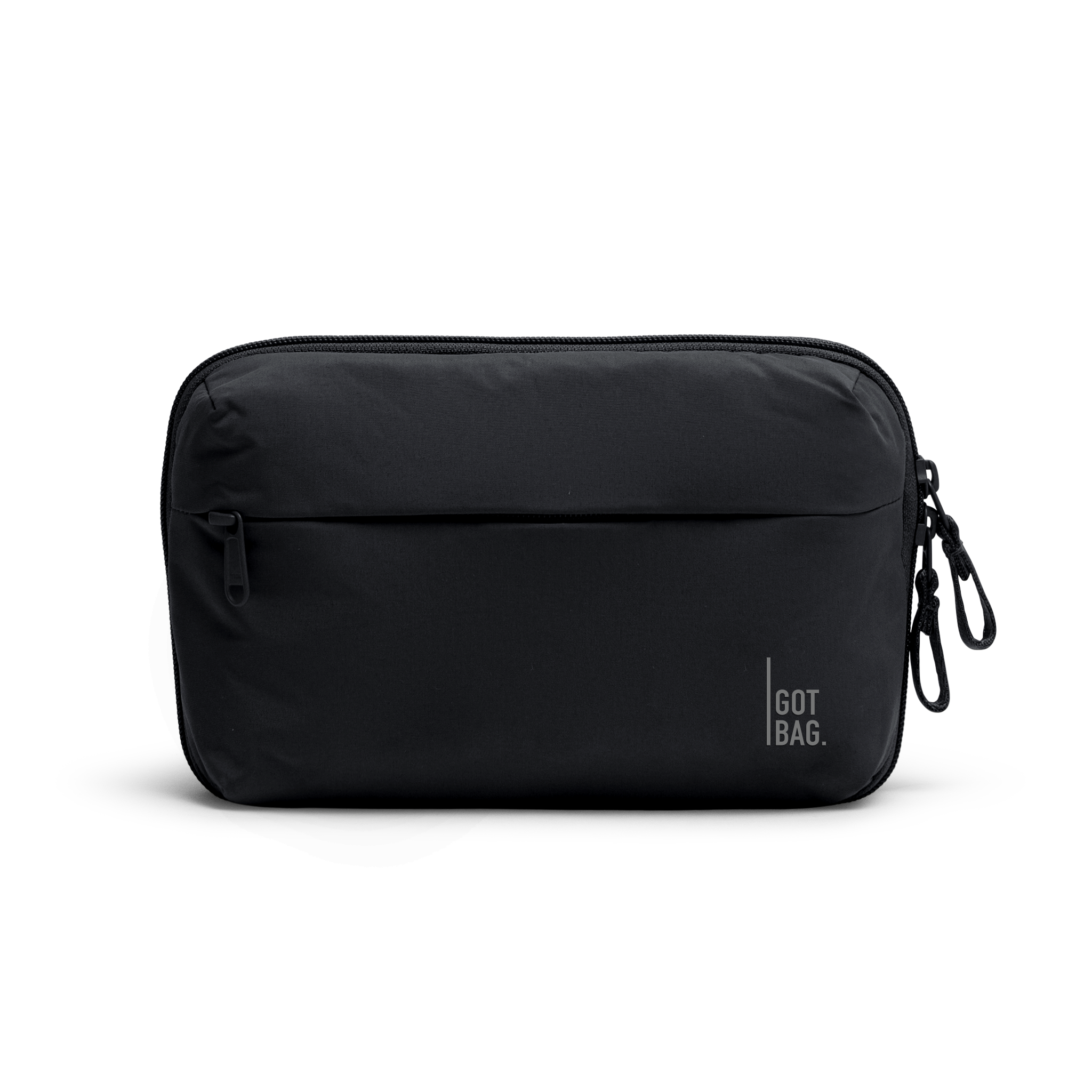 COMMUTERTECHPOUCH doplněk in black (Černý) jako studiová fotografie zepředu.