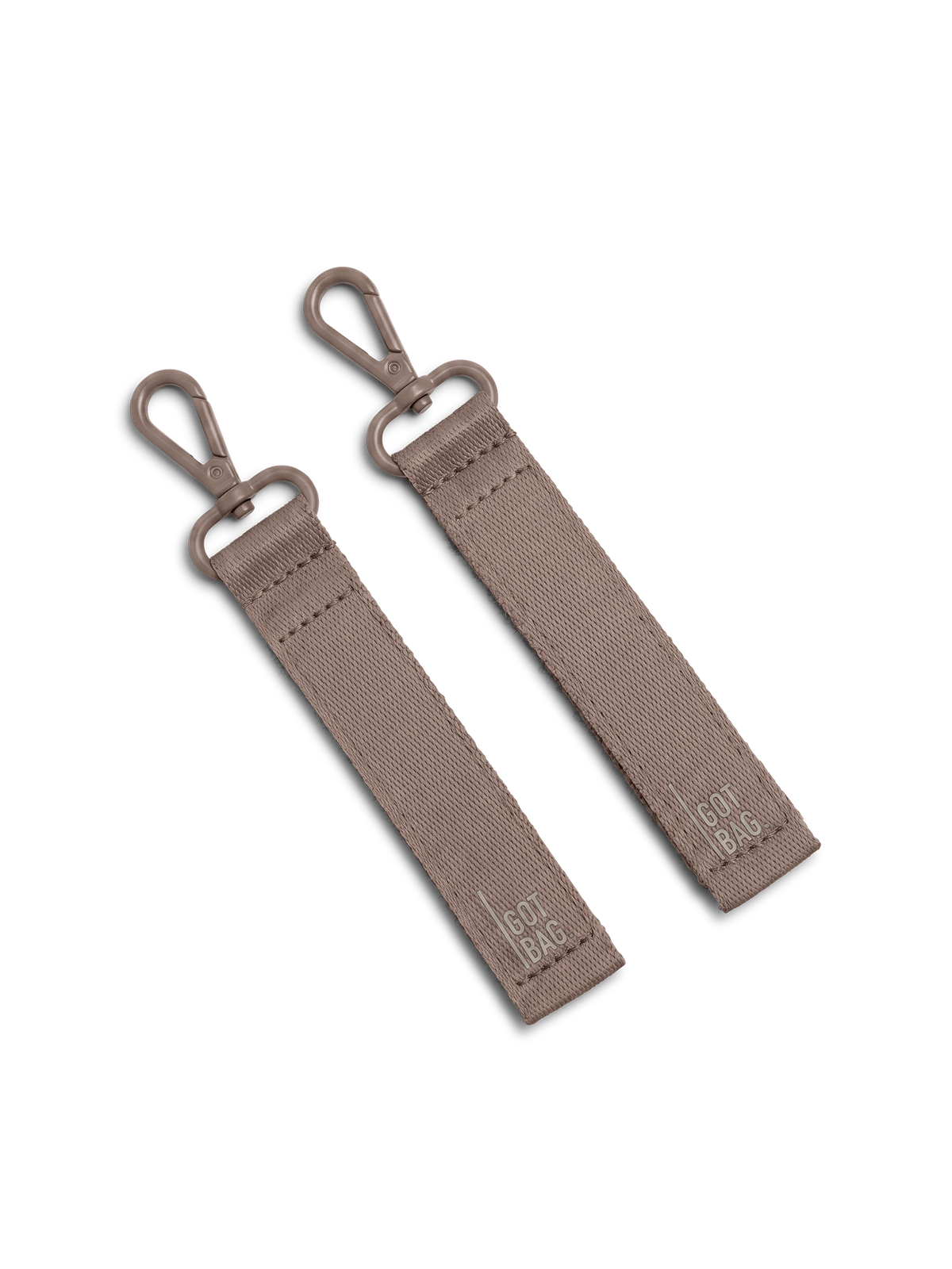 STROLLER STRAP Accessoires in oyster (klassisches Taupe-Braun) als Studioaufnahme in Frontansicht.