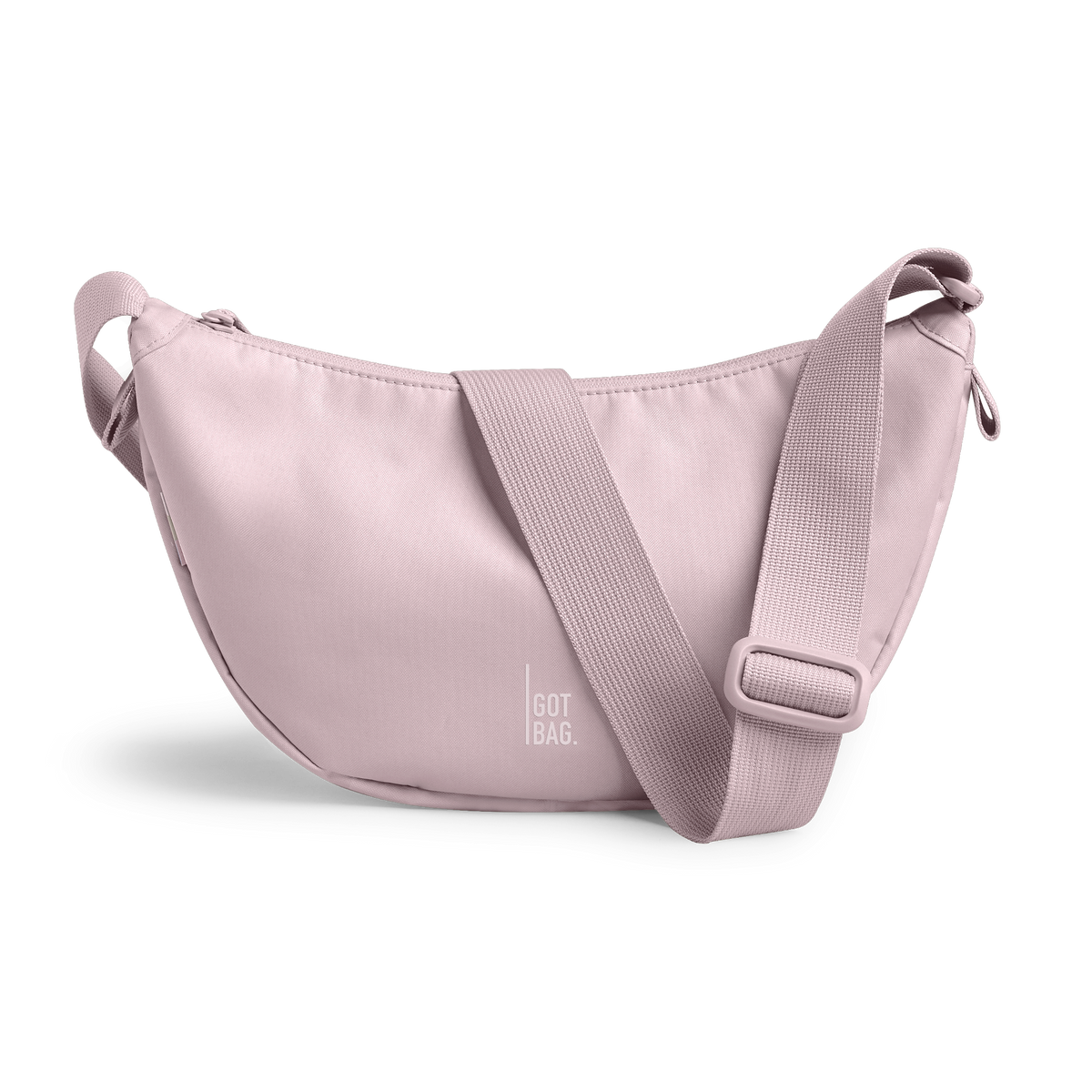 MOONBAGSMALLMONOCHROME tas in pinkdolphin () als studio-opname in vooraanzicht.