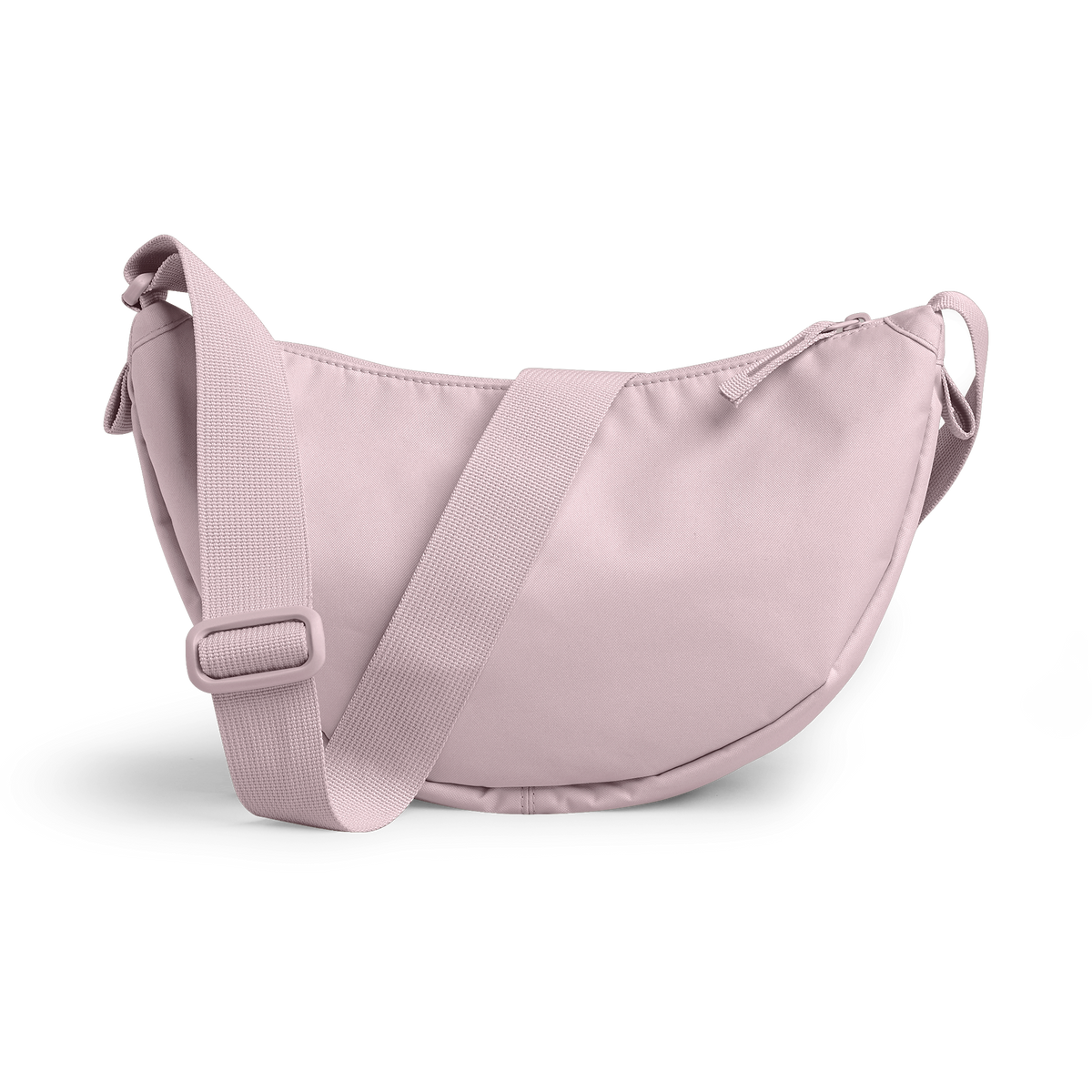 MOON BAG SMALL MONOCHROME Tasche in pink dolphin (blasses Hellrosa) als Studioaufnahme.