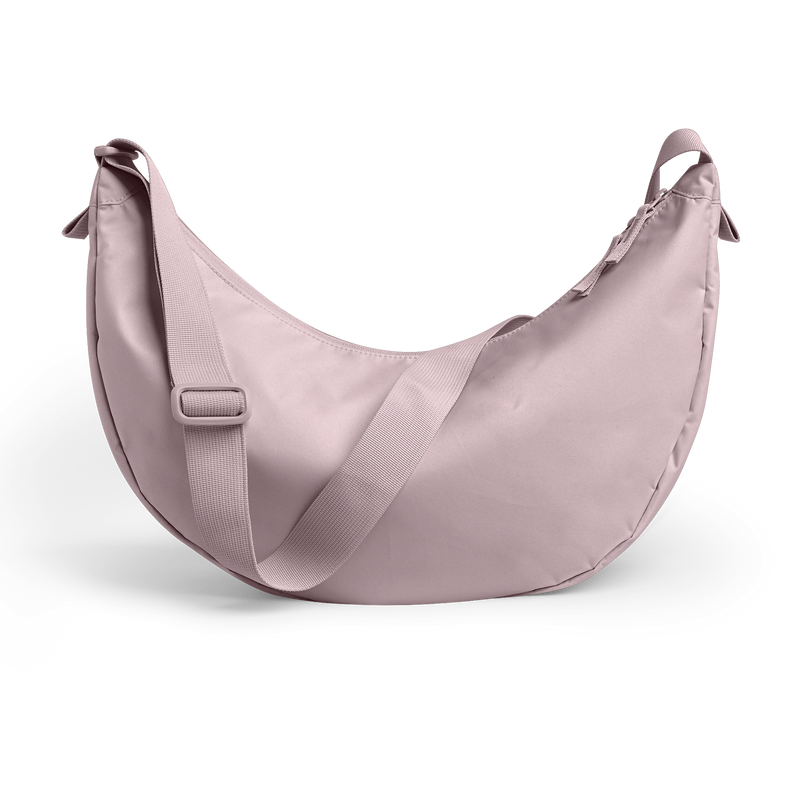 MOON BAG LARGE MONOCHROME Tasche in pink dolphin (blasses Hellrosa) als Rückansicht.