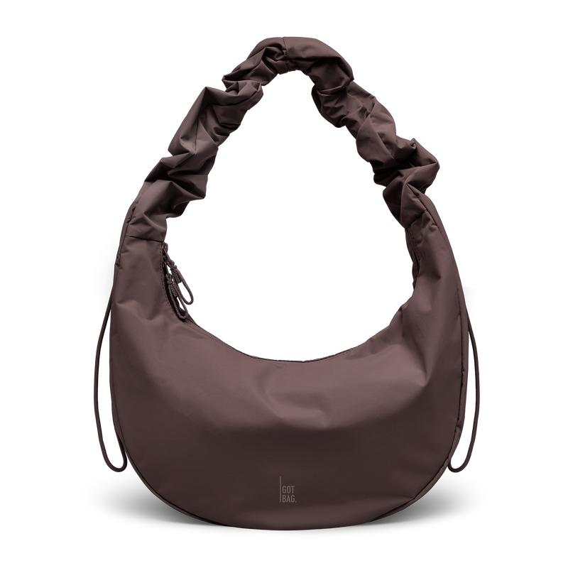 MOON BAG RUFFLE tas in sea lion (sea lion) als studio-opname in vooraanzicht.