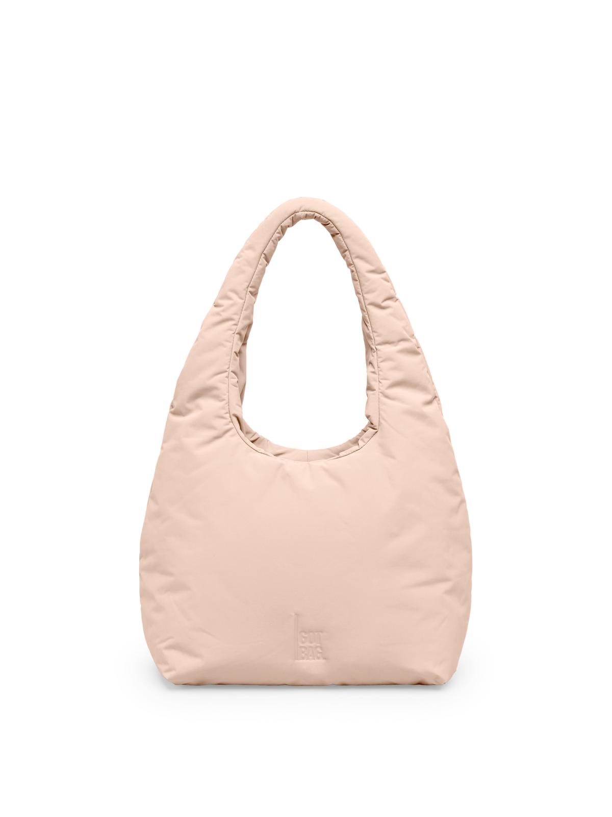 CLOUD SHOULDER BAG Tasche in pearl (helles Puder-Rosa) als Studioaufnahme in Frontansicht.
