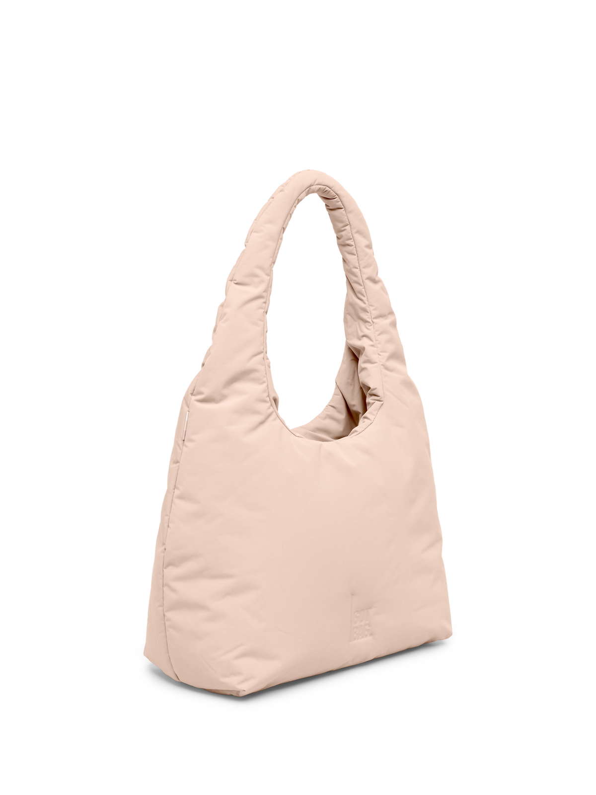 CLOUD SHOULDER BAG Tasche in pearl (helles Puder-Rosa) in diagonaler Ansicht.
