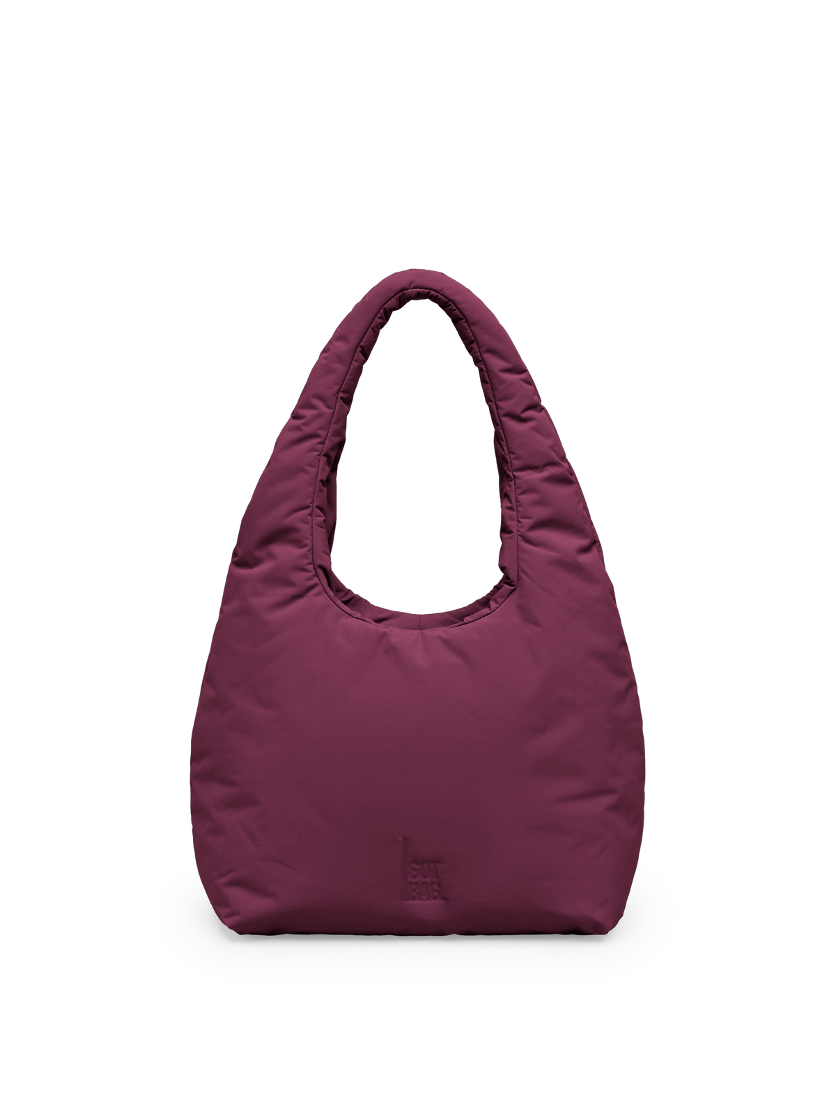 CLOUD SHOULDER BAG Tasche in kraken (Weinrot) als Studioaufnahme in Frontansicht.