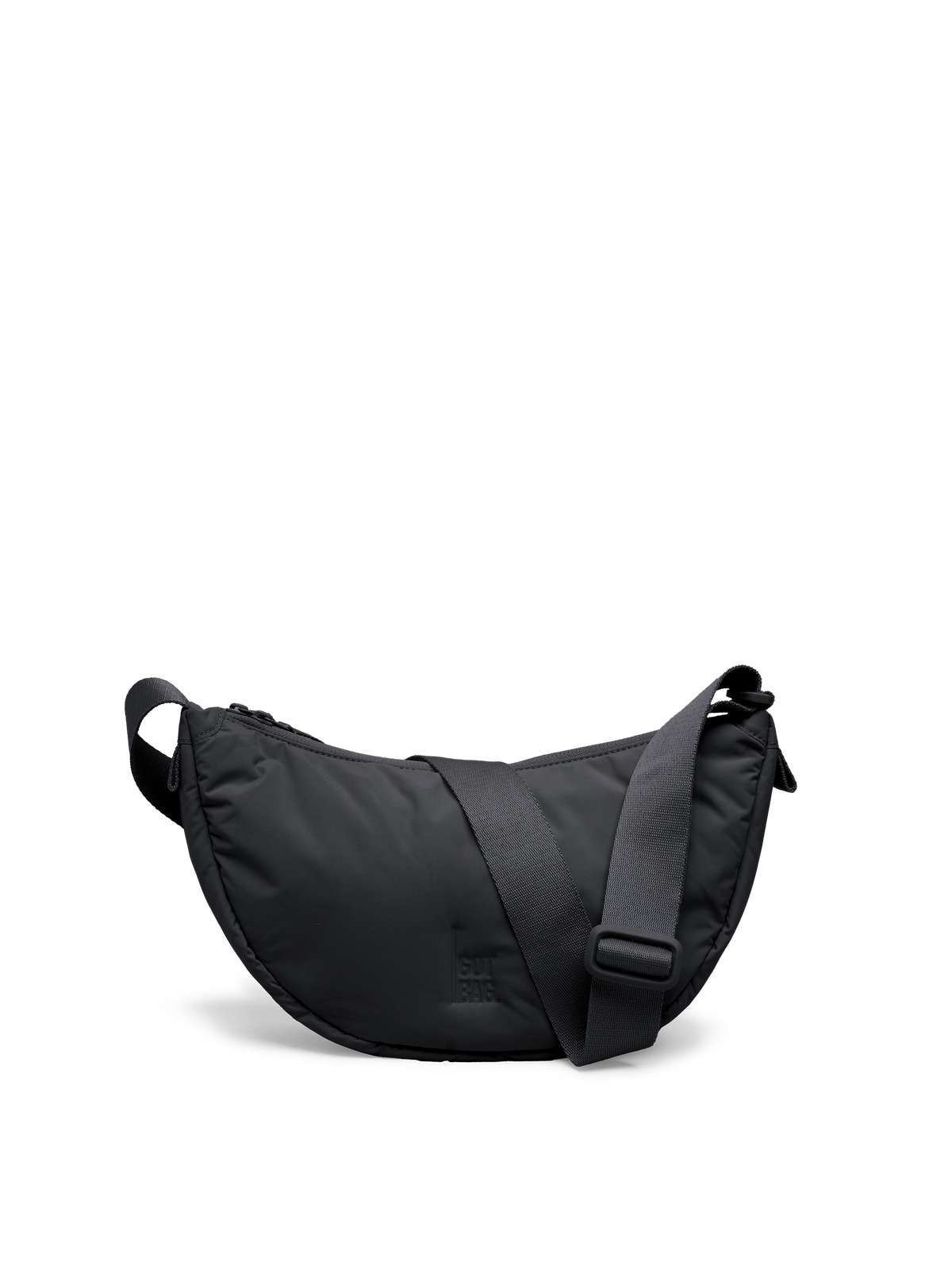 CLOUD MOON BAG SMALL Tasche in black (Schwarz) als Studioaufnahme in Frontansicht.