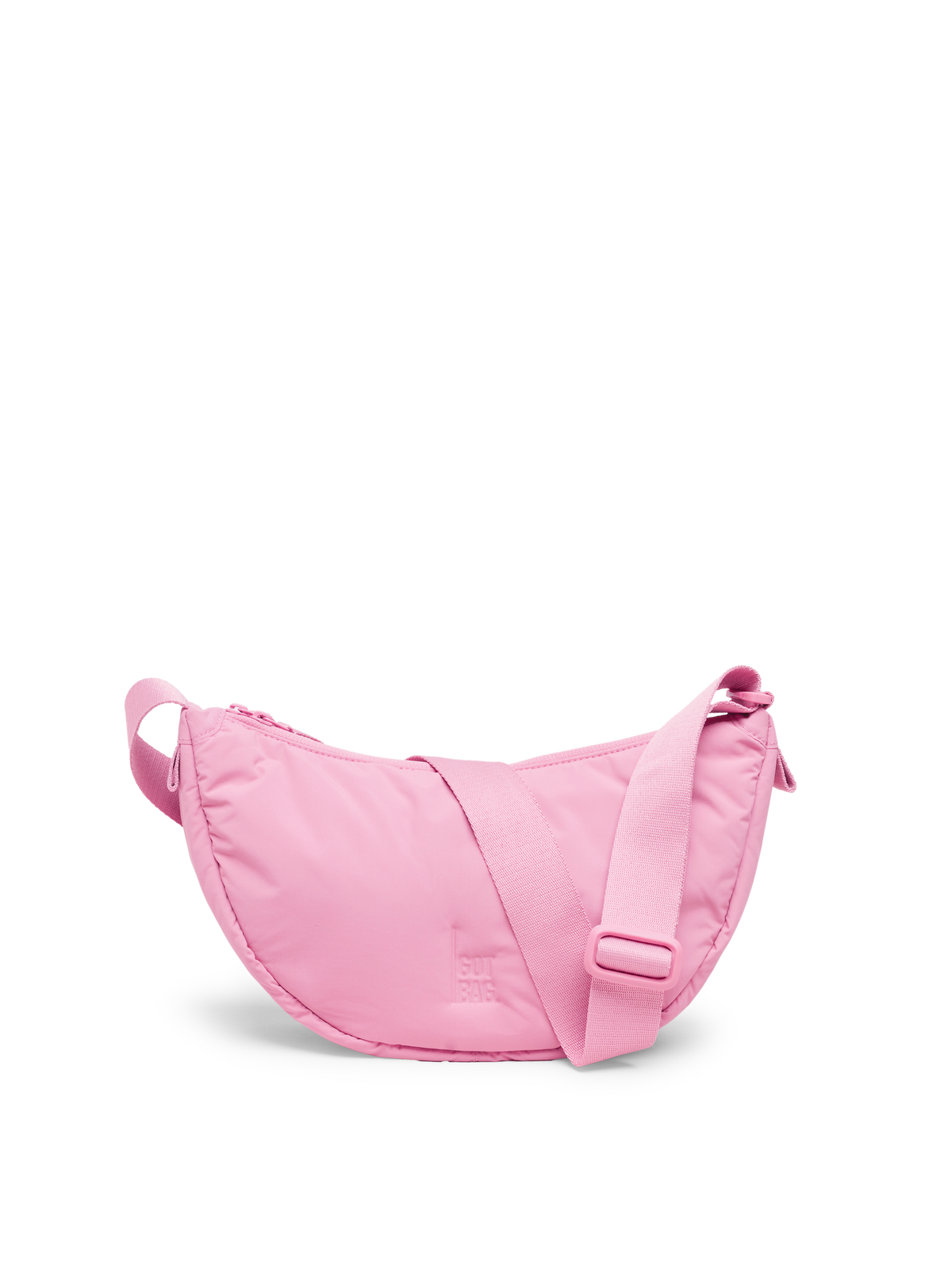 CLOUD MOON BAG SMALL Tasche in sea rose als Studioaufnahme in Frontansicht.