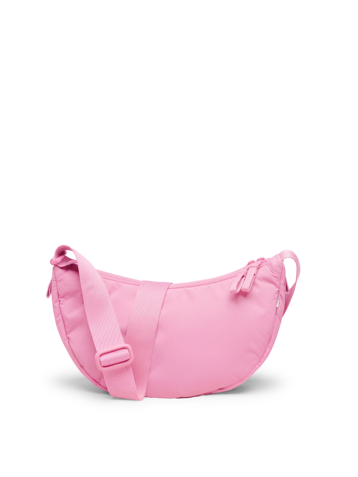 CLOUD MOON BAG SMALL Tasche in sea rose als Studioaufnahme in Rückansicht.