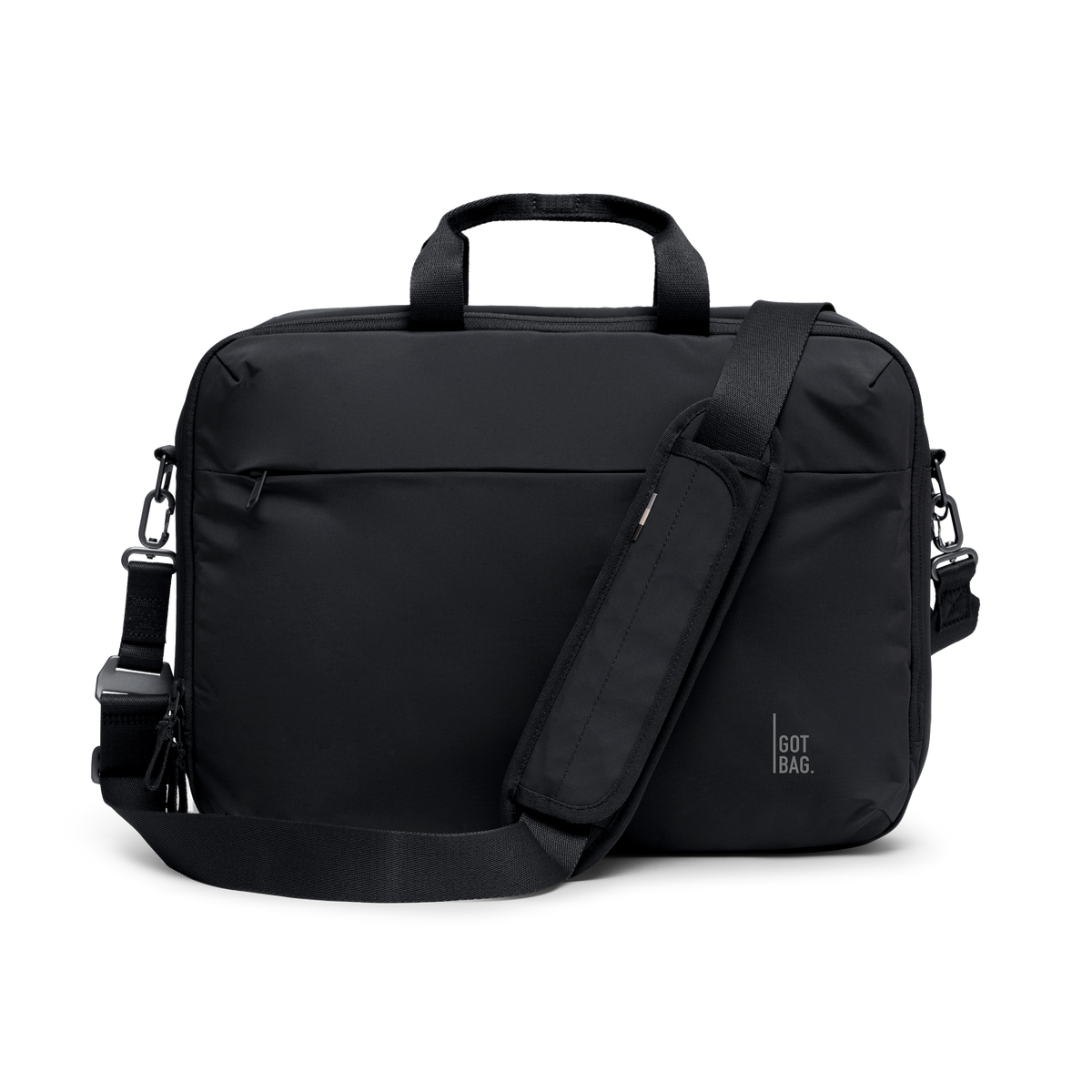 COMMUTERBAG torba w black (Czarny) jako ujęcie studyjne z przodu.