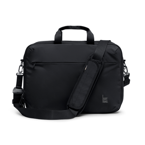 COMMUTERBAG borsa in black (nero) come scatto in studio con vista frontale.