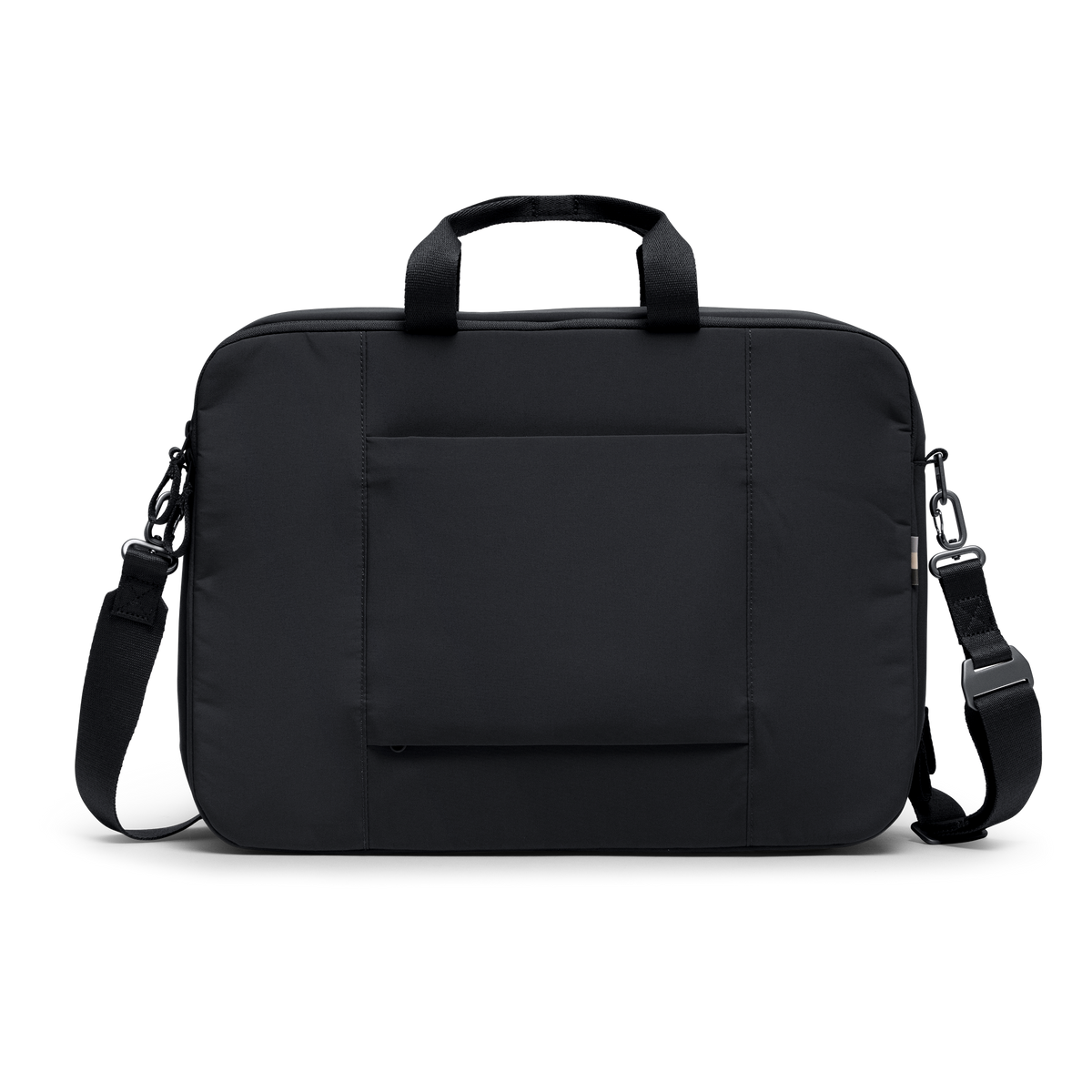 COMMUTER BAG Tasche in black (Schwarz) als Studioaufnahme in Frontansicht.
