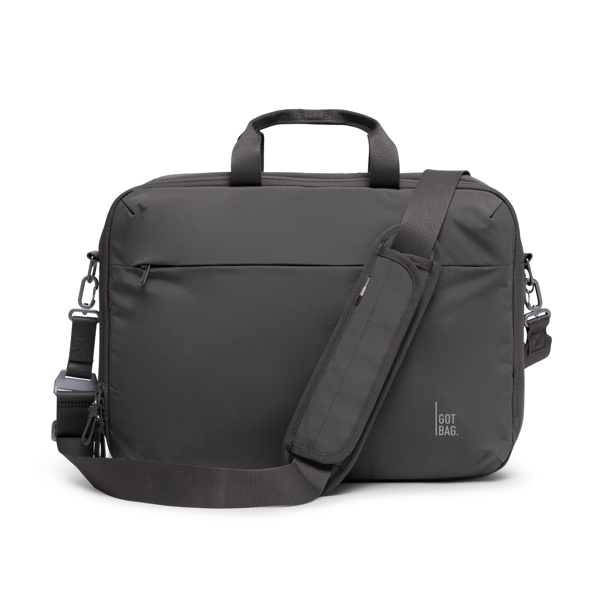COMMUTERBAG borsa in shark (grigio scuro) come scatto in studio con vista frontale.