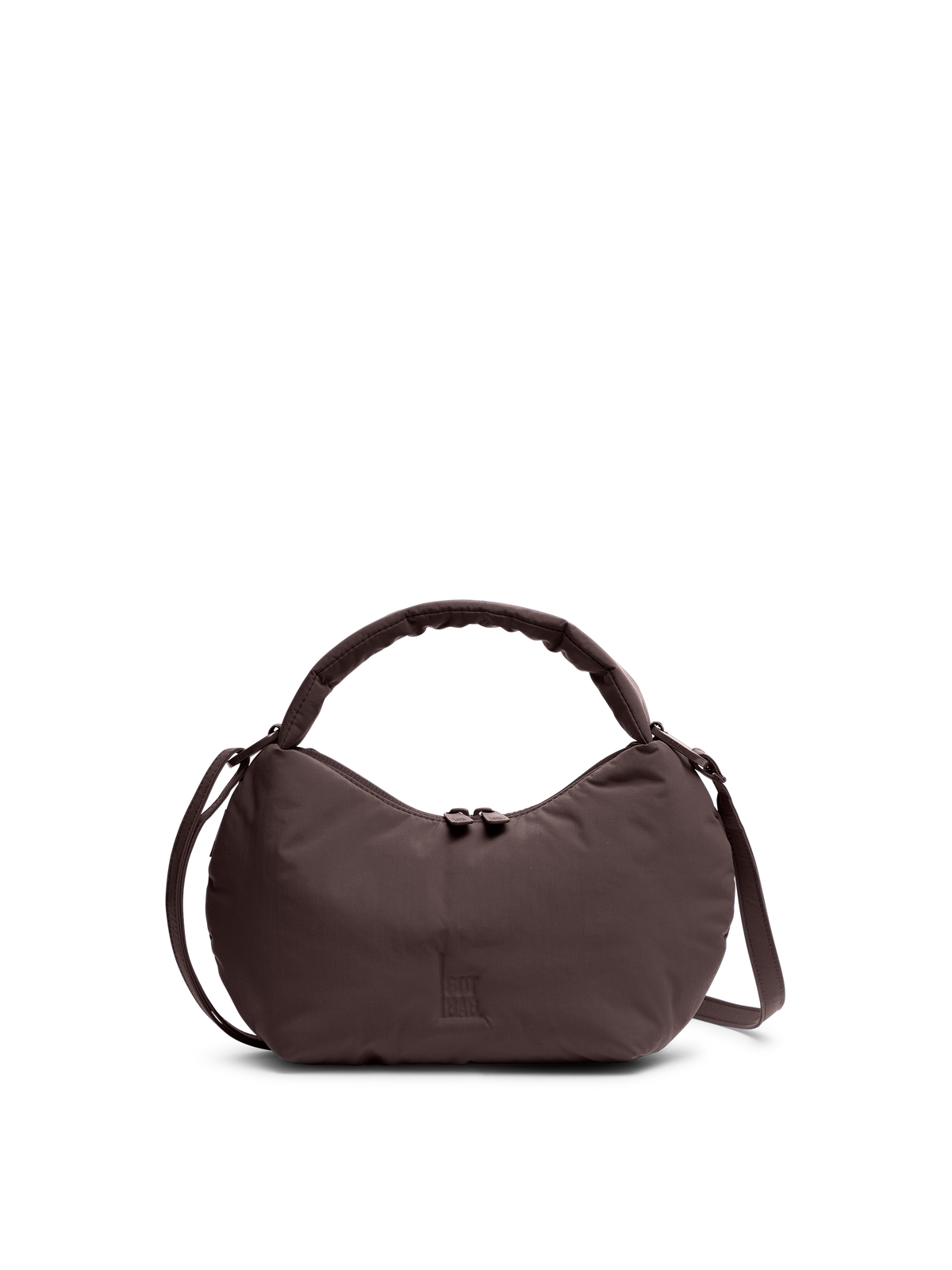 CLOUD BEAD BAG sac en sea lion (brun chocolat foncé) en vue de face en studio.