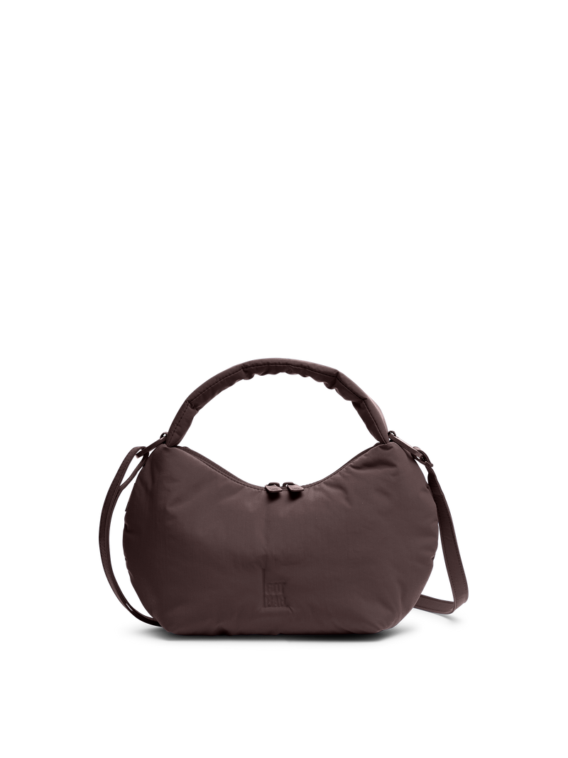CLOUD BEAD BAG sac en sea lion (brun chocolat foncé) en vue de face en studio.