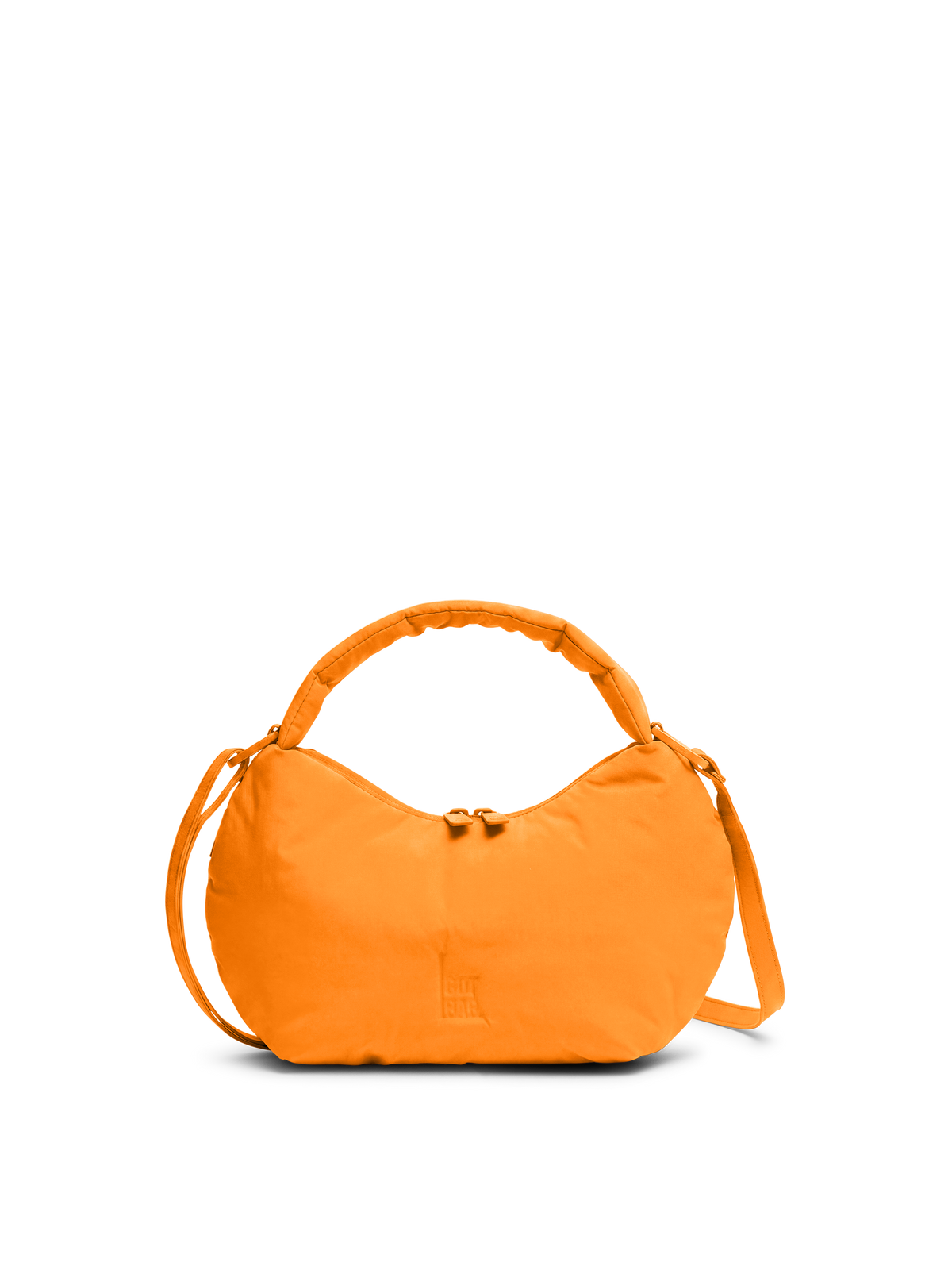 CLOUD BEAD BAG sac en clownfish (jaune-orange éclatant) comme photo de studio en vue de face.
