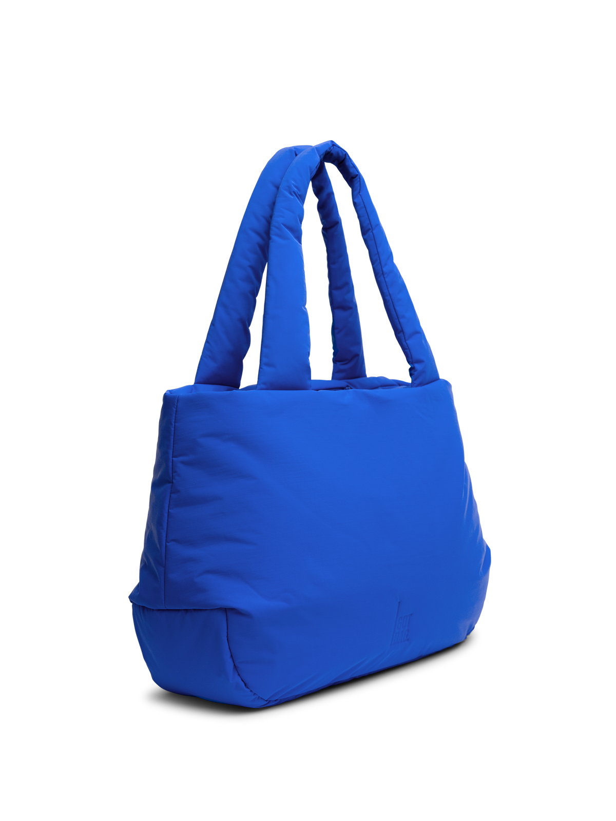 CLOUD HORIZON TOTE BAG Tasche in cobalt (leuchtendes Kobaltblau) in Schrägansicht.