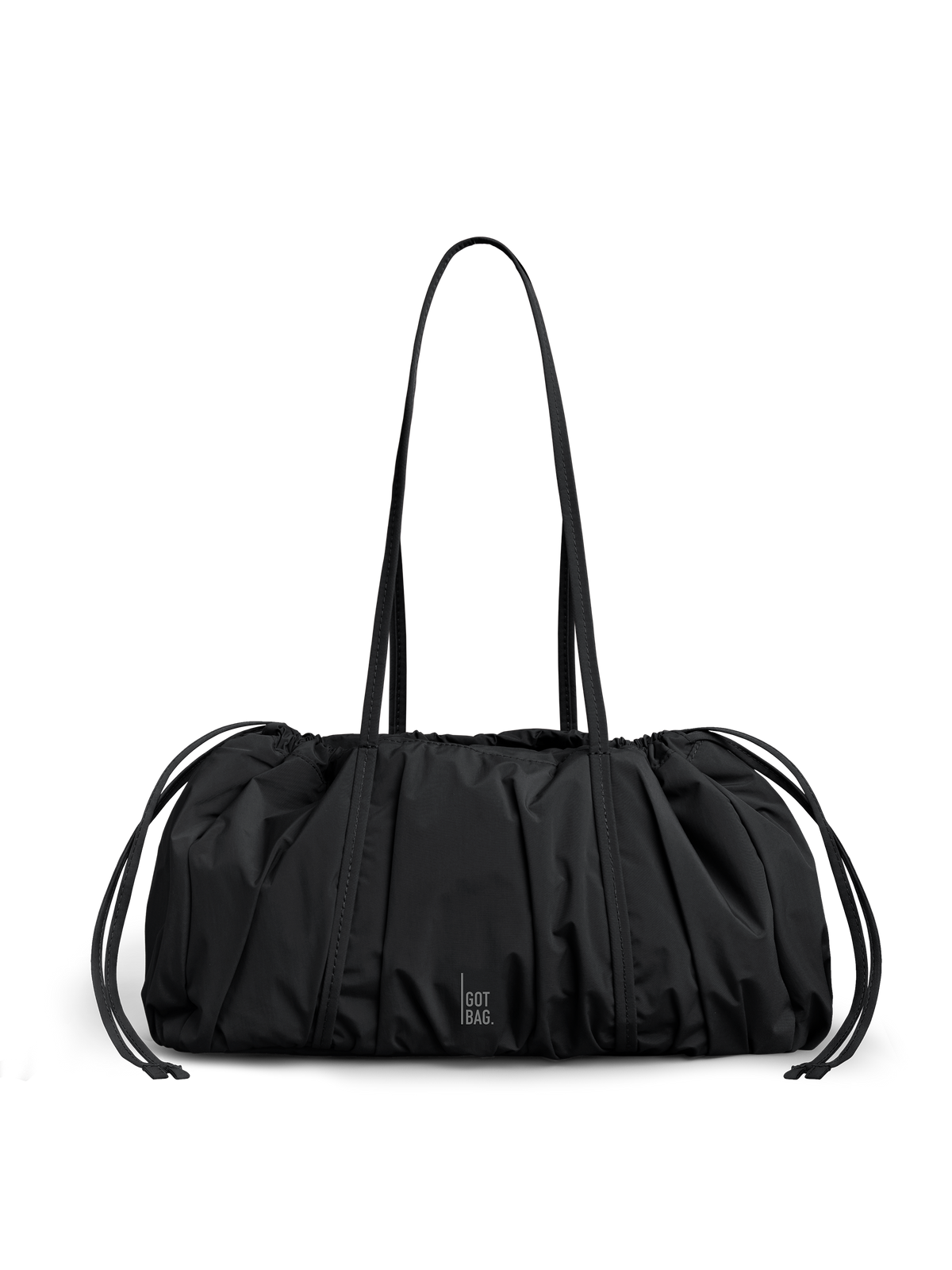 SHELLY SHOULDER BAG sac en black (noir) prise de studio vue de face.