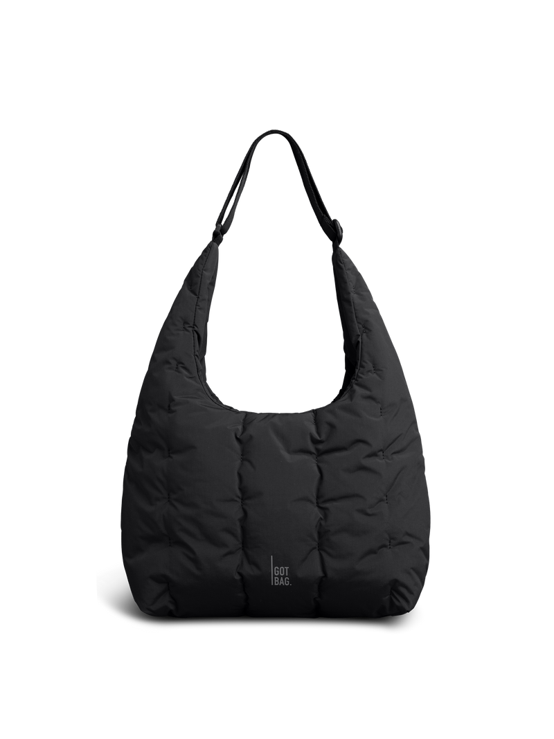 LOOMI SHOULDER BAG torba w black (Czarny) jako zdjęcie studyjne z przodu.