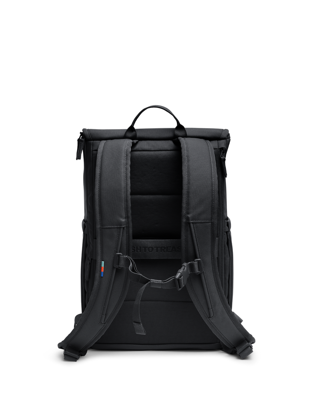 SERENE PACK Rucksack in black (Schwarz) als Rückenansicht.