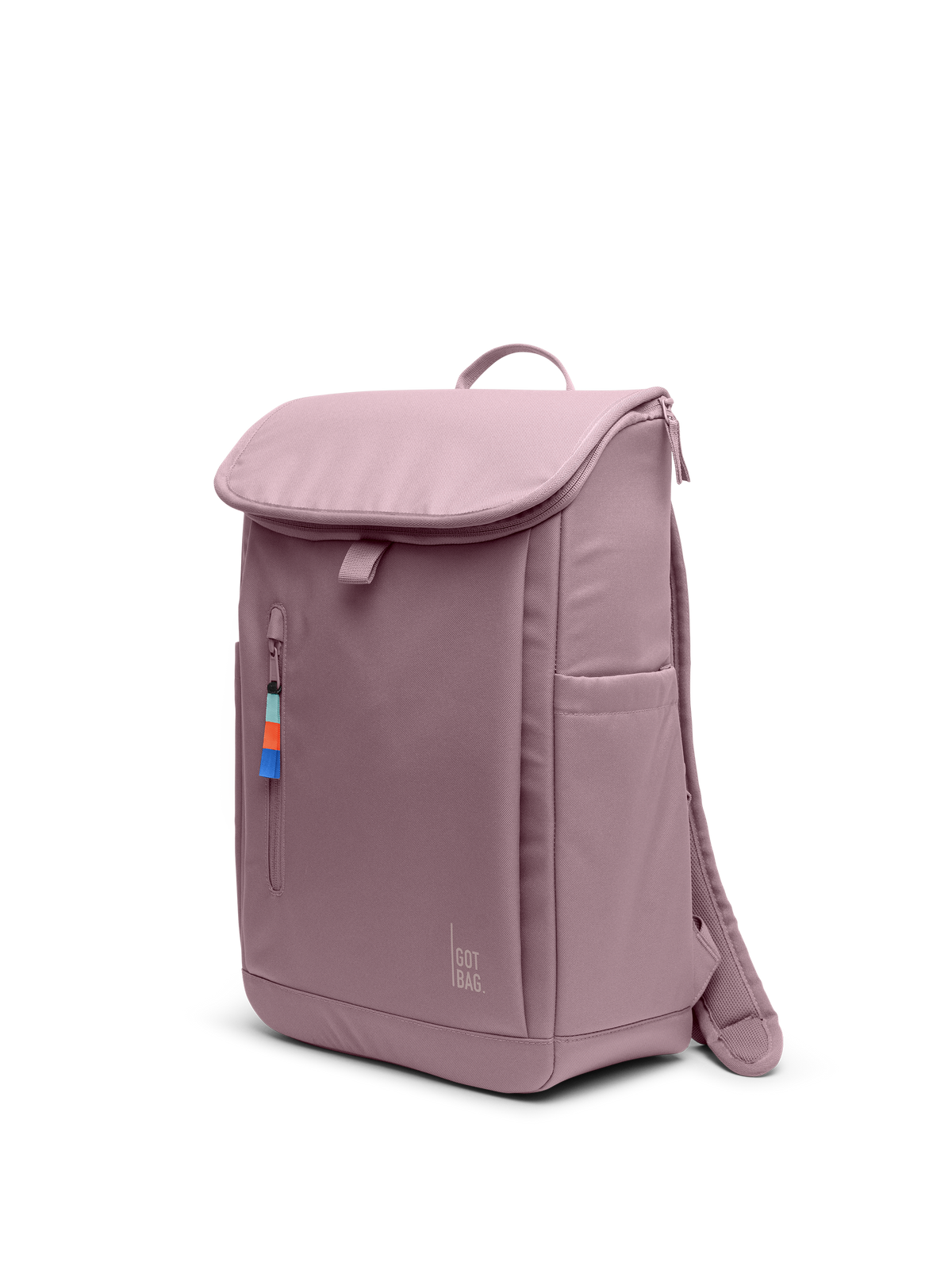 SERENE PACK Rucksack in calamary (Altrosa) als Schrägansicht.
