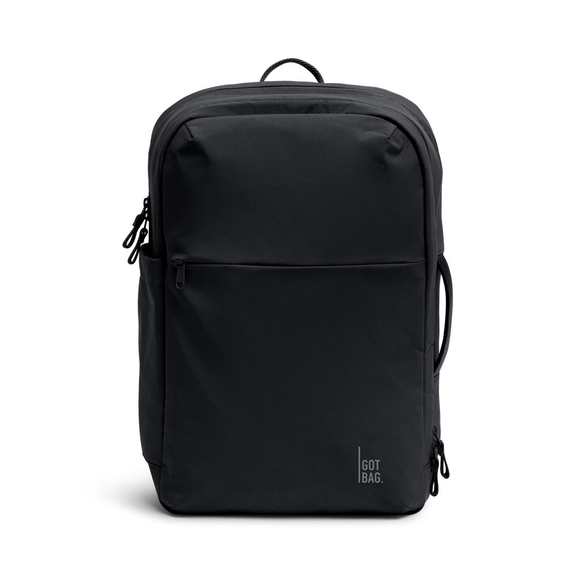 BP0191MO COMMUTERPACK Rugzak in black (Zwart) als studio-opname in vooraanzicht.