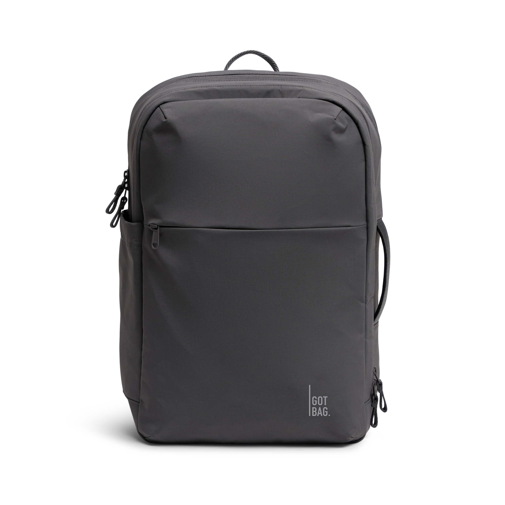 COMMUTERPACK Rucksack in shark (Dunkelgrau) als Studioaufnahme in Frontansicht.