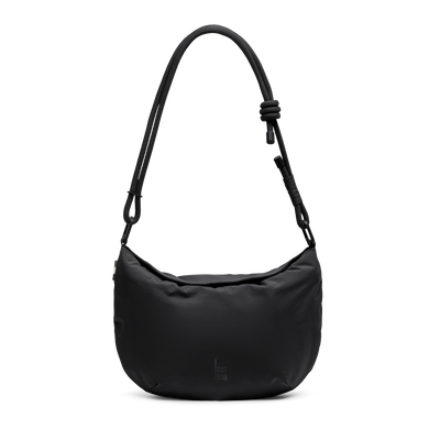 CLAM BAG tas in black (Zwart) als studio-opname in vooraanzicht.