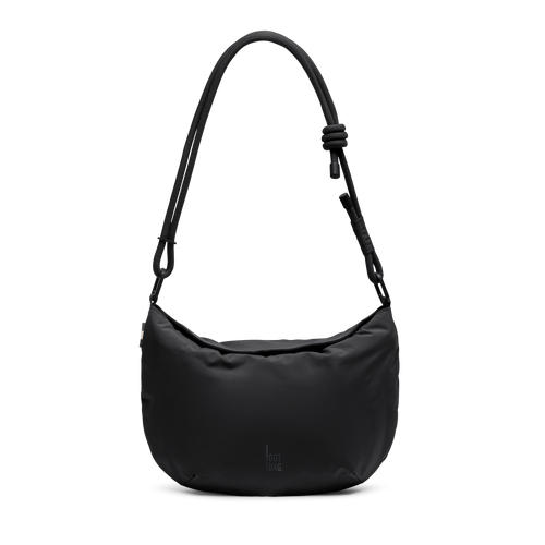CLAM BAG bag in black (classic black) as studio shot in front view.