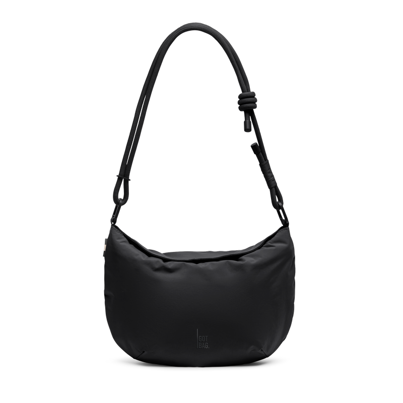 CLAM BAG bag in black (classic black) as studio shot in front view.
