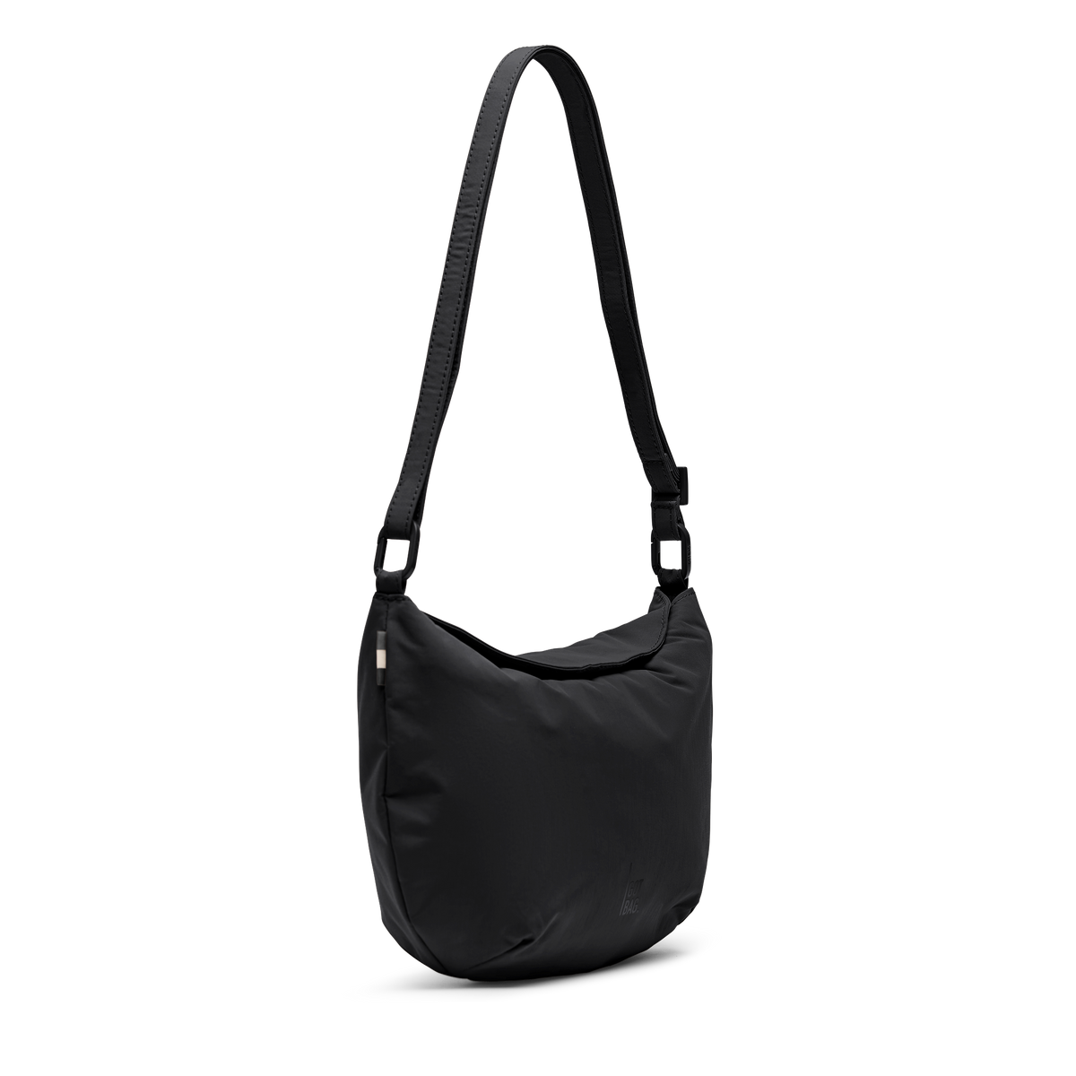 CLAM BAG Tasche in black (Schwarz) als perspektivische Ansicht.