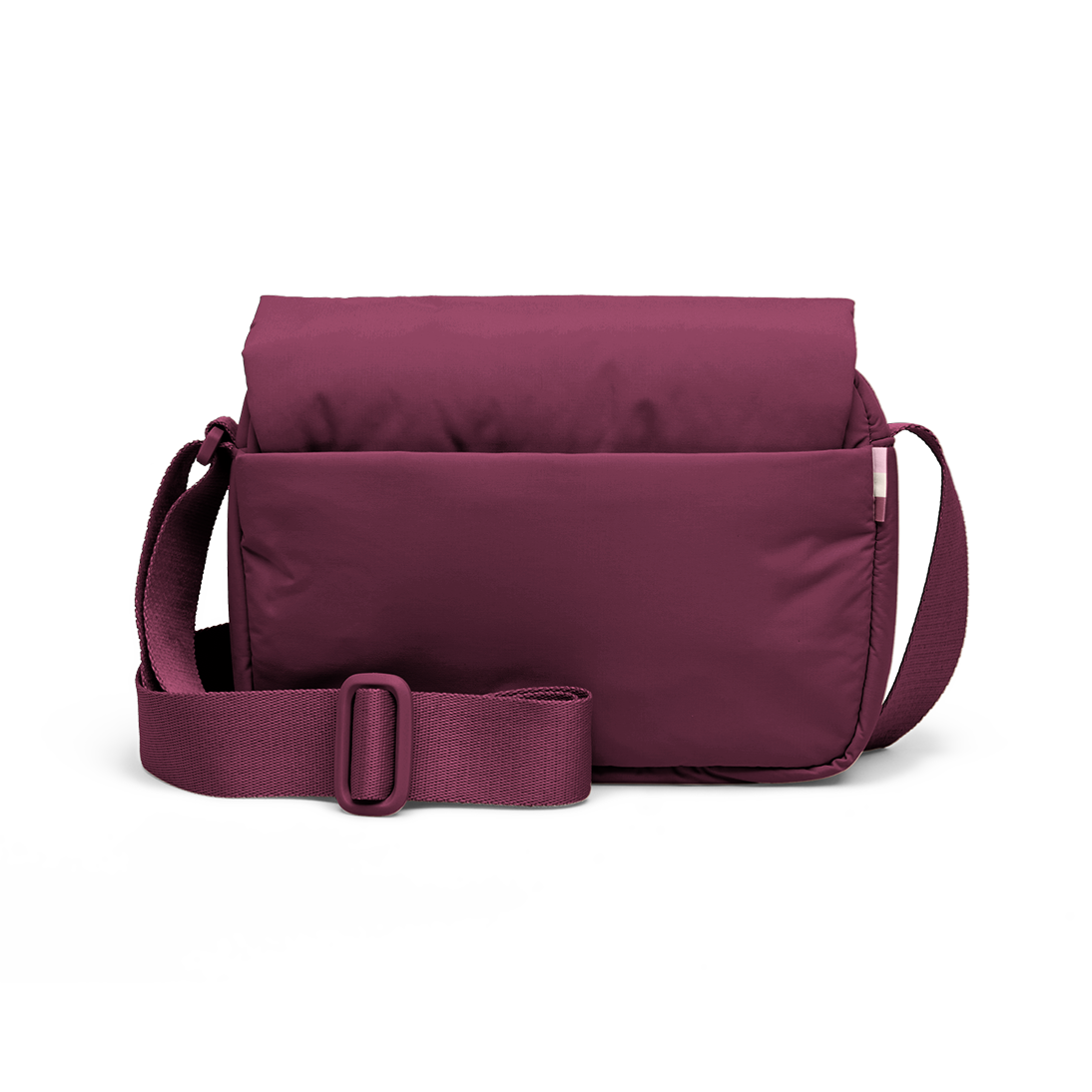 CLOUD CROSSBODY BAG Tasche in kraken (Weinrot) als Studioaufnahme in Rückansicht.