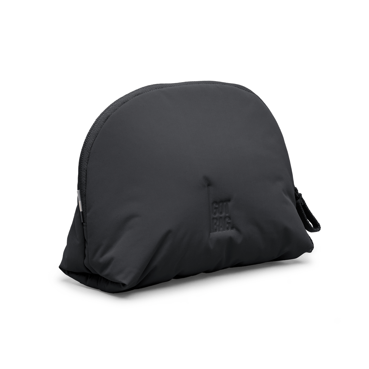 CLOUD POCKET BAG Tasche in black (Schwarz) auf einer Oberfläche liegend in diagonaler Ansicht.
