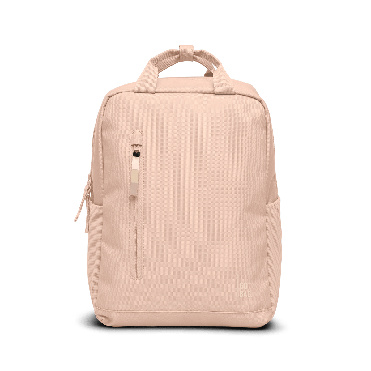 DAYPACK Monochrome Edition backpack in pearl (light powder pink) as a studio shot in front view.