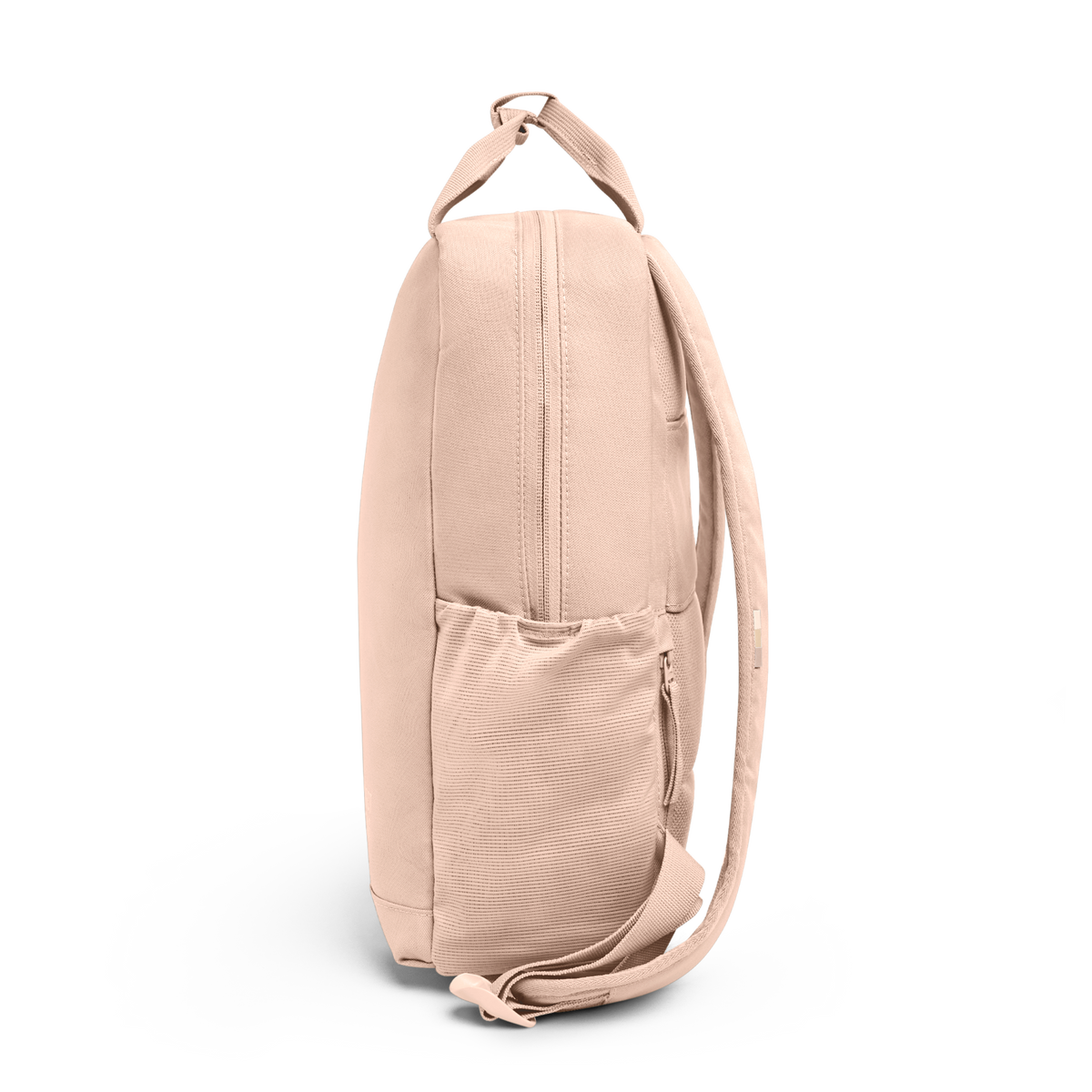 DAYPACK Rucksack in pearl (helles Puder-Rosa) in Seitenansicht.