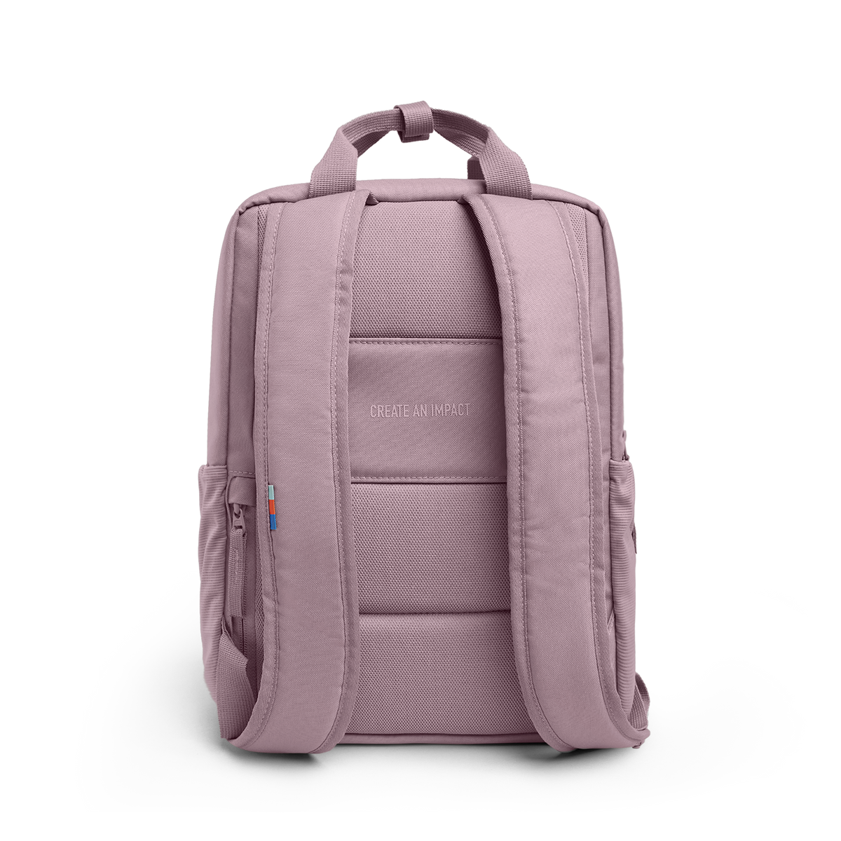 DAYPACK Rucksack in calamary (Altrosa) als Rückenansicht.