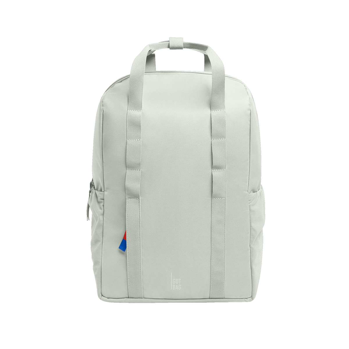 DAYPACK LOOP Rucksack in eel (sehr helles Grün/Mint) als Studioaufnahme in Frontansicht.