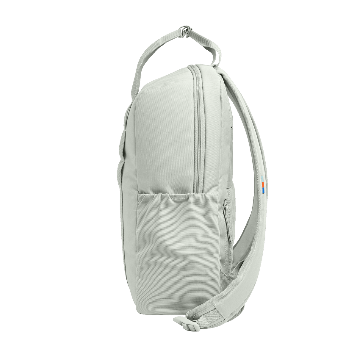 DAYPACK LOOP Rucksack in eel (sehr helles Grün/Mint) in Seitenansicht.