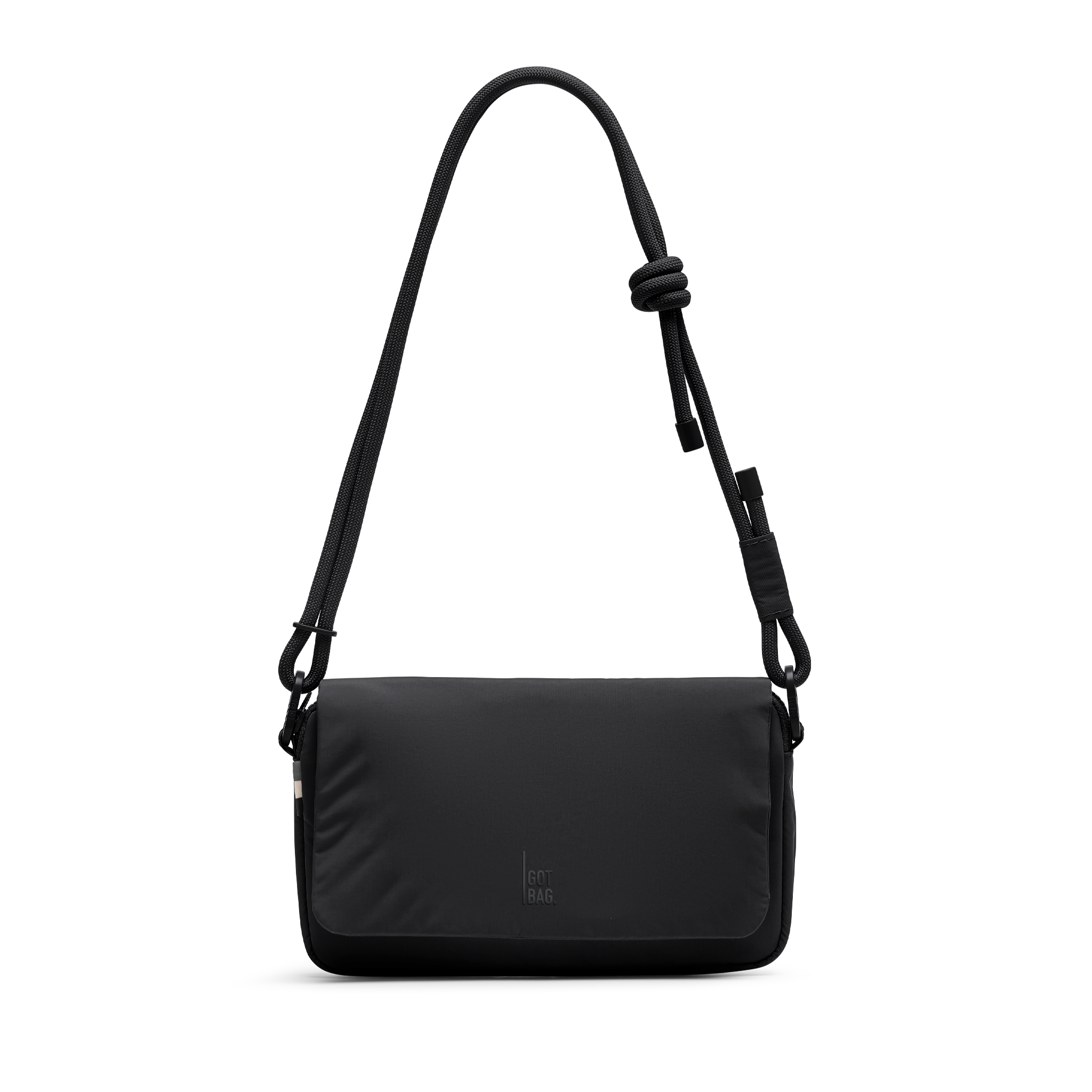 FACET BAG bag in black (classic black) as a studio shot in front view.