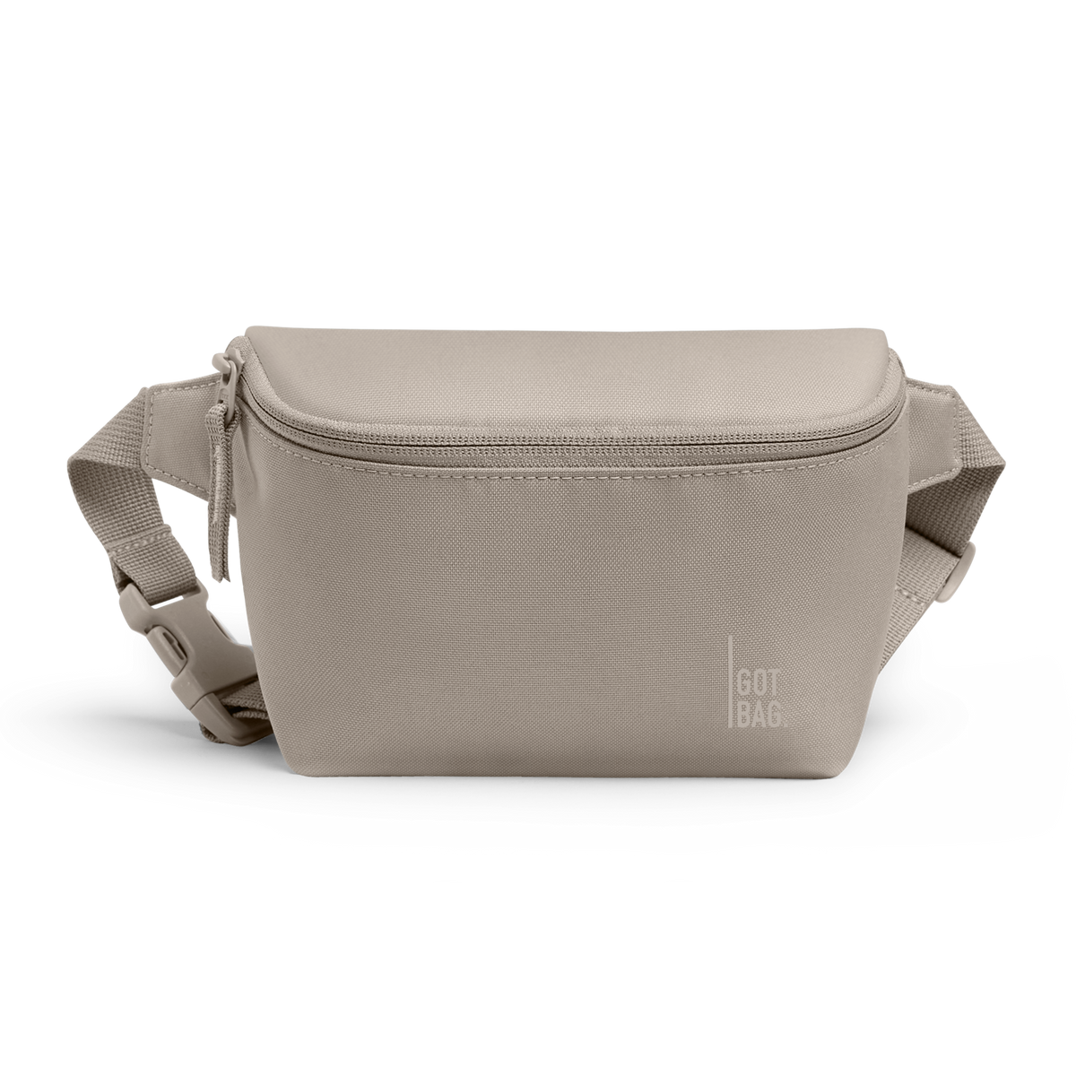 HIP BAG Tasche in scallop (helles Beige) als Studioaufnahme in Frontansicht.