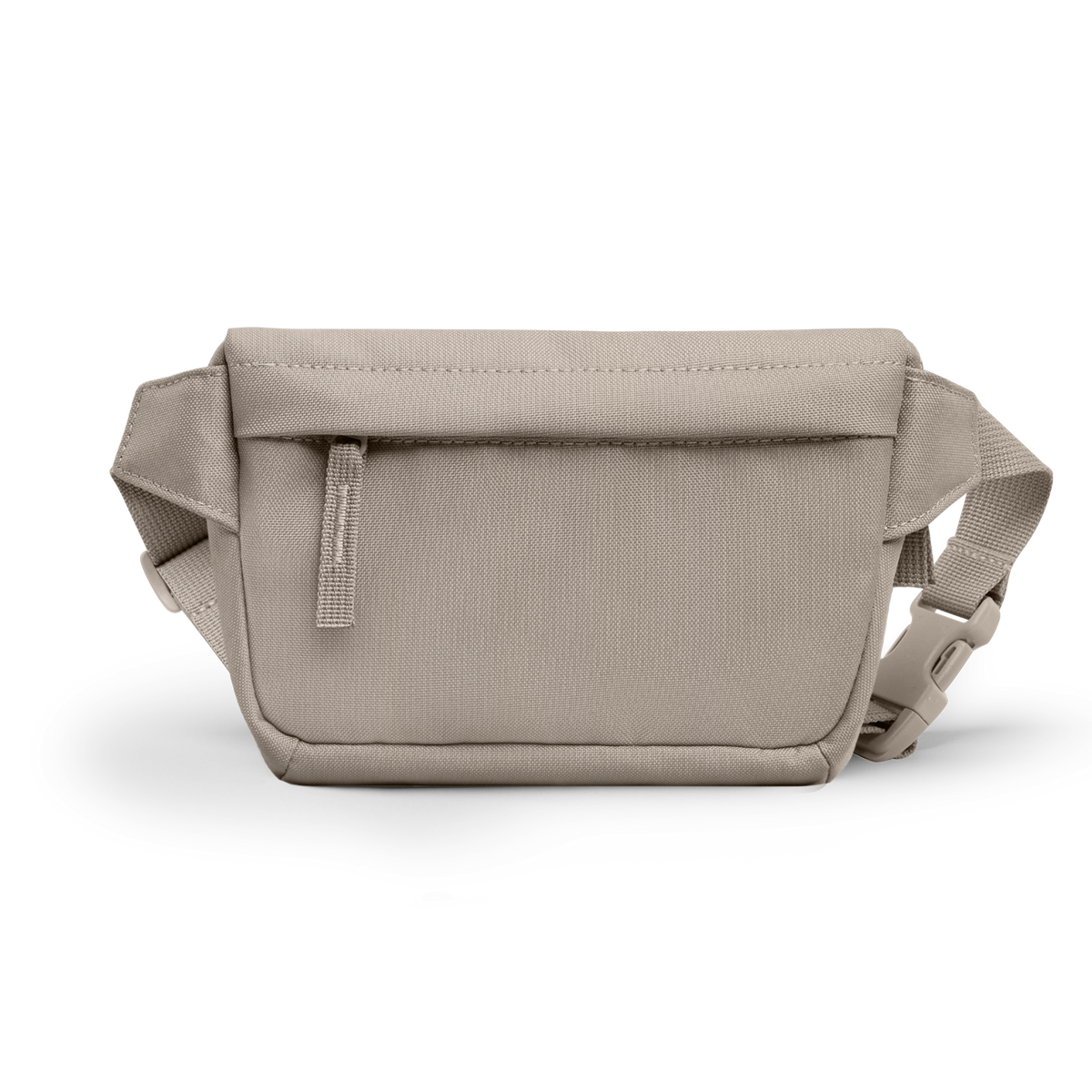 HIP BAG Tasche in scallop (helles Beige) als Studioaufnahme in Rückansicht.