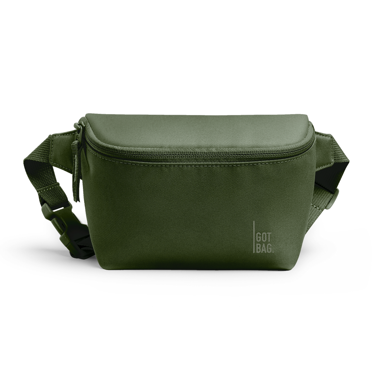 HIP BAG Tasche in seafloor (tiefes Dunkelgrün) als Studioaufnahme in Frontansicht.