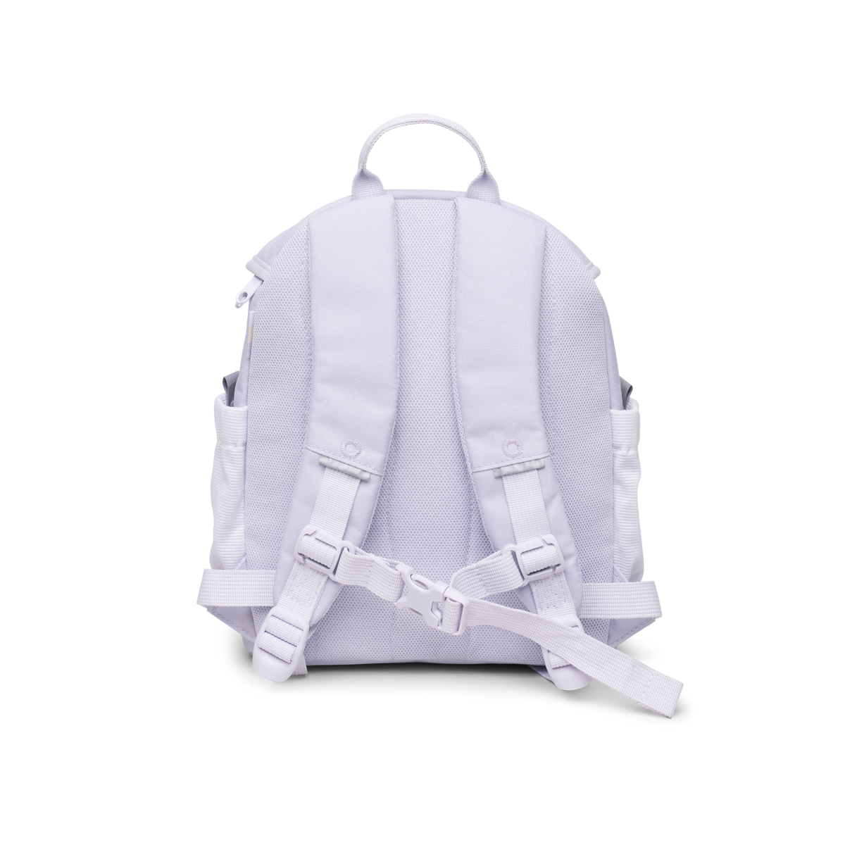 KIDS ADVENTURE DAYPACK Rucksack in purple coral (pastellfarbenes helles Flieder) in Rückenansicht.